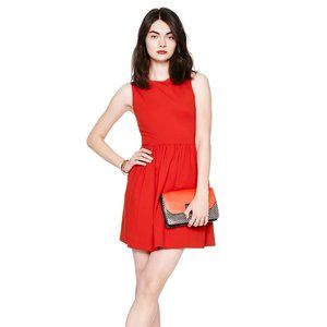 Kate Spade red ponte bow-back dress